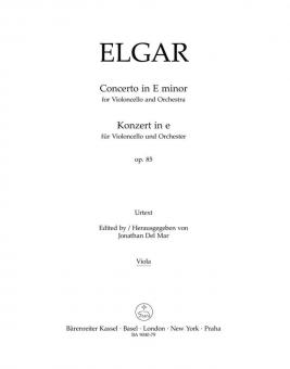 Concerto en mi mineur op. 85 