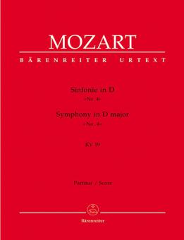 Symphonie No. 4 en ré majeur KV 19 