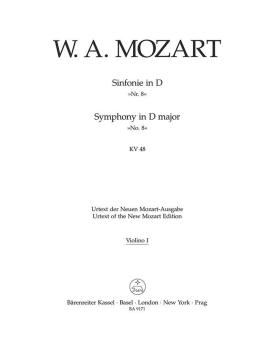 Symphonie No. 8 en ré majeur KV 48 