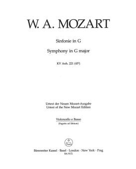 Symphonie en sol majeur KV Anh. 221 (45a) 