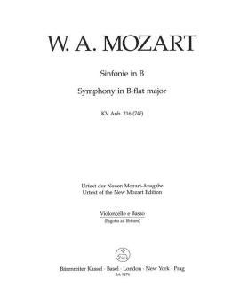 Symphonie en si bémol majeur KV 216 (74g) 