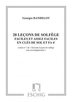 Soixante Leçons de Solfège 1 sans Accompaniment 