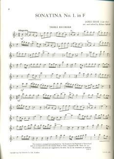 Sonatina No. 2 Fa majeur 