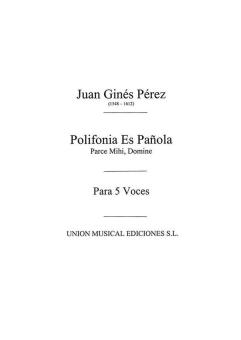 Parce Mihi Domine Motet For 5v.M 