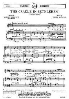 Quilter, R The Cradle In Bethlehem Unison/Piano 