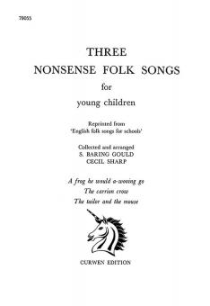 Sharp, C 3 Nonsense Folk Songs Unison/Piano 
