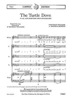 Vaughan Williams, R The Turtle Dove SAB/Piano 