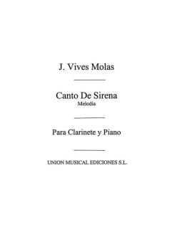 Canto de La Sirena For Clarinet And Piano 