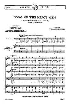 Dunhill, T Song Of The King's Men TTBB/Piano 