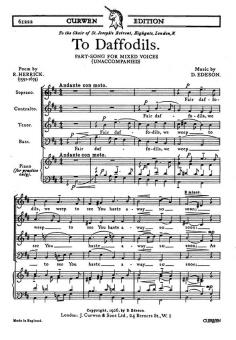 Edeson To Daffodils SATB 