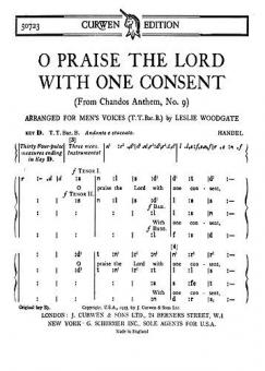 Handel Praise Lord Consent TTBB Toni 