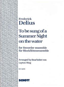 To Be Sung of A Summer Night on the Water 