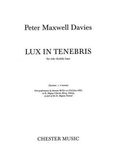 Lux In Tenebris 