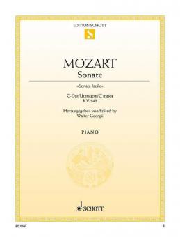 Sonate Ut majeur KV 545 Standard