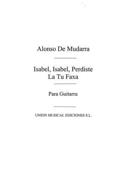 Isabel Isabel Perdiste La Tu Faxa Villancico (Tarrago) For Guitar 
