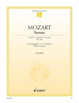 Sonata A Minor K 310 Standard