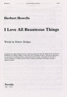 I Love All Beauteous Things 