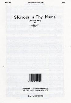 Glorious Is Thy Name 