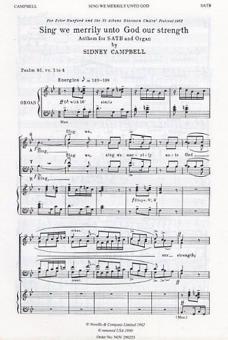 Sing We Merrily Unto God 