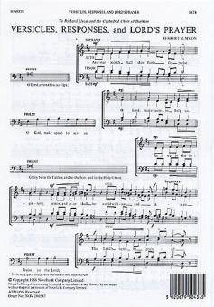 Versicles, Responses And Lord's Prayer 