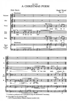 A Christmas Poem Op. 27 