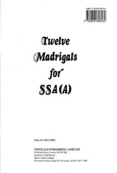Twelve Madrigals 