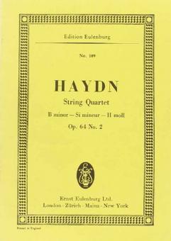 Quatour à cordes Sib mineur op. 64/2 Hob. III:68 