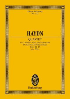 Quatour à cordes Fa diese mineur op. 50/4 Hob. III: 47 Standard