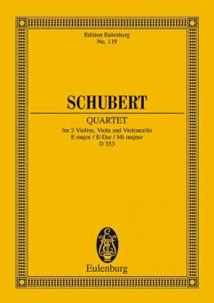 Quatuor à cordes Mi majeur op. 125/2 D 353 Standard