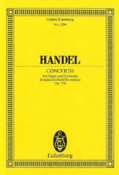 Concert pour orgue No. 4 Ré mineur op. 7/4 HWV 309 