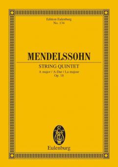 Quintette à cordes La majeur op. 18 Standard