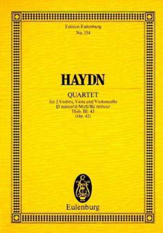 Quatour à cordes Ré mineur op. 42 Hob. III:43 