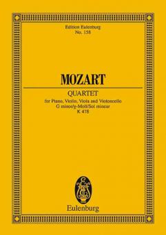 Quatuor pour piano Sol mineur KV 478 Standard