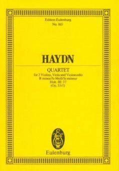 Quatour à cordes Si mineur op. 33/1 Hob. III: 37 
