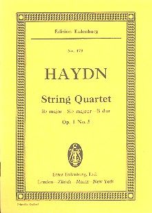 Quatour à cordes Sib majeur op. 1/5 Hob. III: 5 