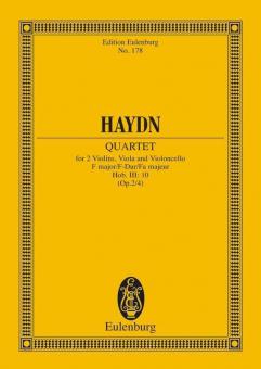 Quatour à cordes Fa majeur op. 2/4 Hob. III: 10 Standard