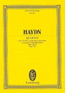 Quatour à cordes Mi majeur op. 3/1 Hob. III: 13 