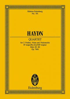 Quatour à cordes Mib majeur op. 76/6 Hob. III: 80 Standard