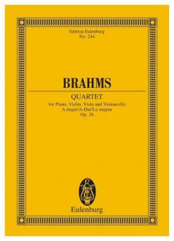 Quatuor avec piano La majeur op. 26 Standard