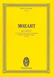 Quatour á cordes Si bémol majeur KV 589 
