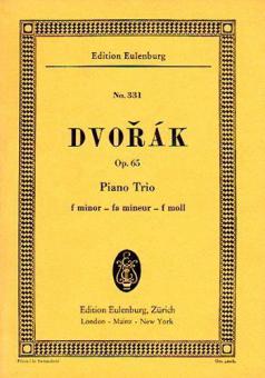 Trio avec piano Fa mineur op. 65 B 130 