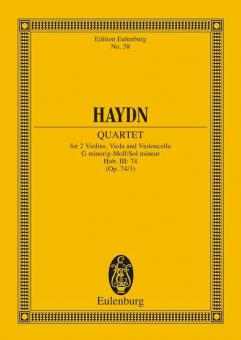 Quatour à cordes Sol mineur, Reiter op. 74/3 Hob. III: 74 Standard