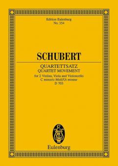 Quatuor à cordes Mouvement Ut mineur op. posth. D 703 Standard