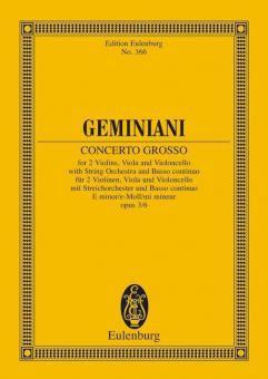 Concerto grosso Mi mineur op. 3/6 Standard