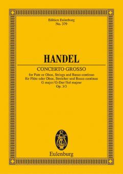 Concerto grosso Sol majeur op. 3/3 HWV 314 