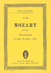 Divertimento No. 9 Si bémol majeur KV 240 