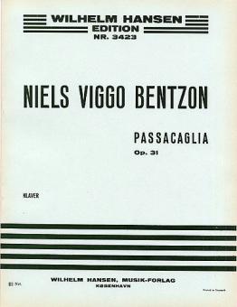 Passacaglia for Piano Op. 31 