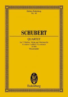 Quatuor à cordes La mineur op. 29 D 804 Standard