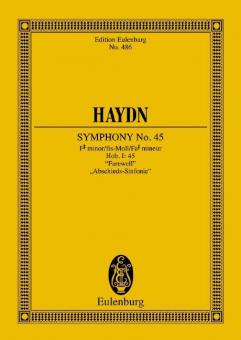 Symphonie No. 45 Fa dièse mineur Hob. I: 45 Standard