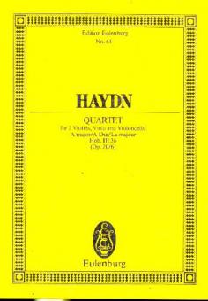 Quatour à cordes La majeur op. 20/6 Hob. III: 36 
